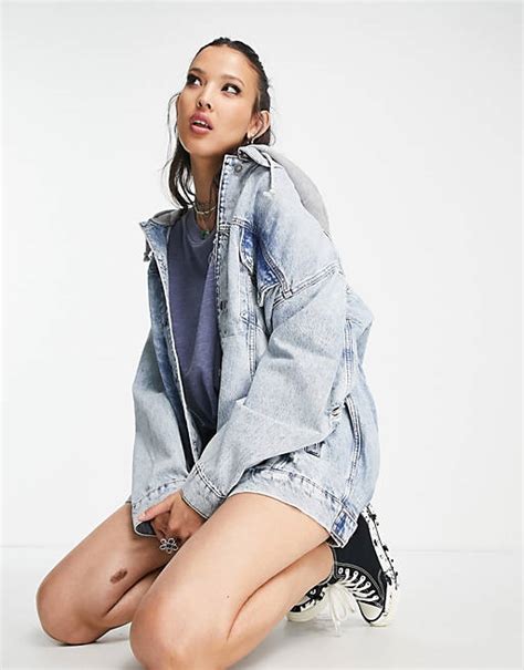 free people oversized denim jacket